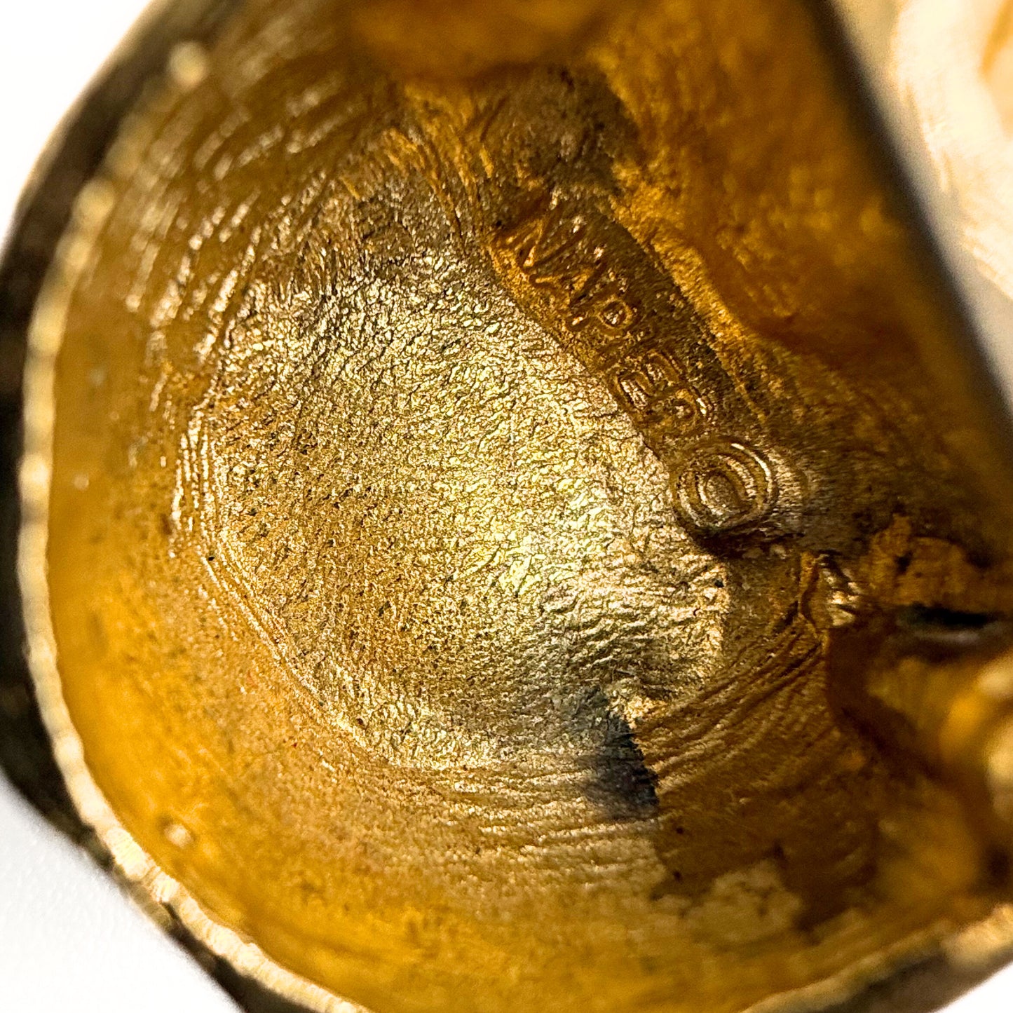 Vintage Napier Apple Brooch – Gold-Tone Pin