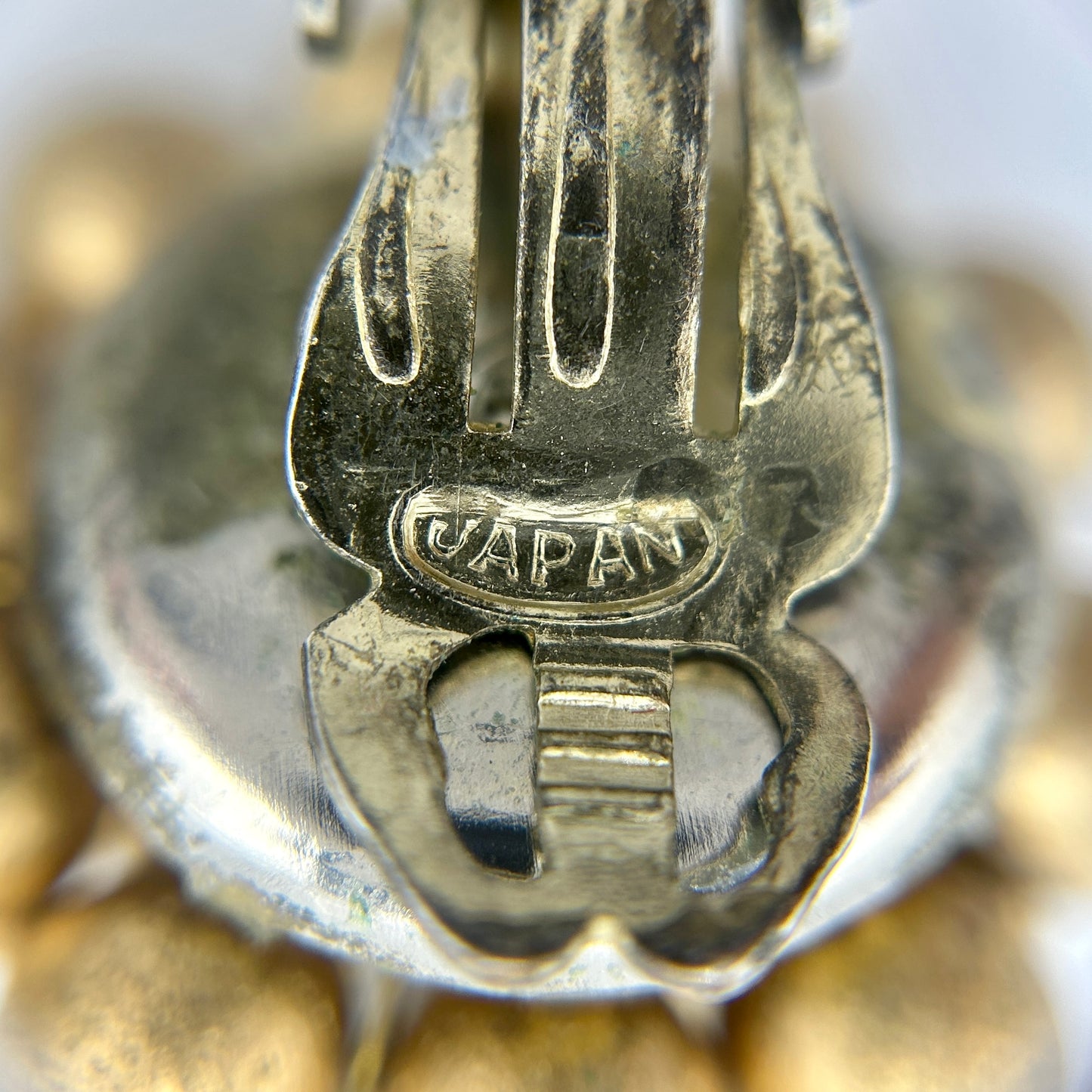 Vintage Japan Gold Beads & Chain Demi Parure