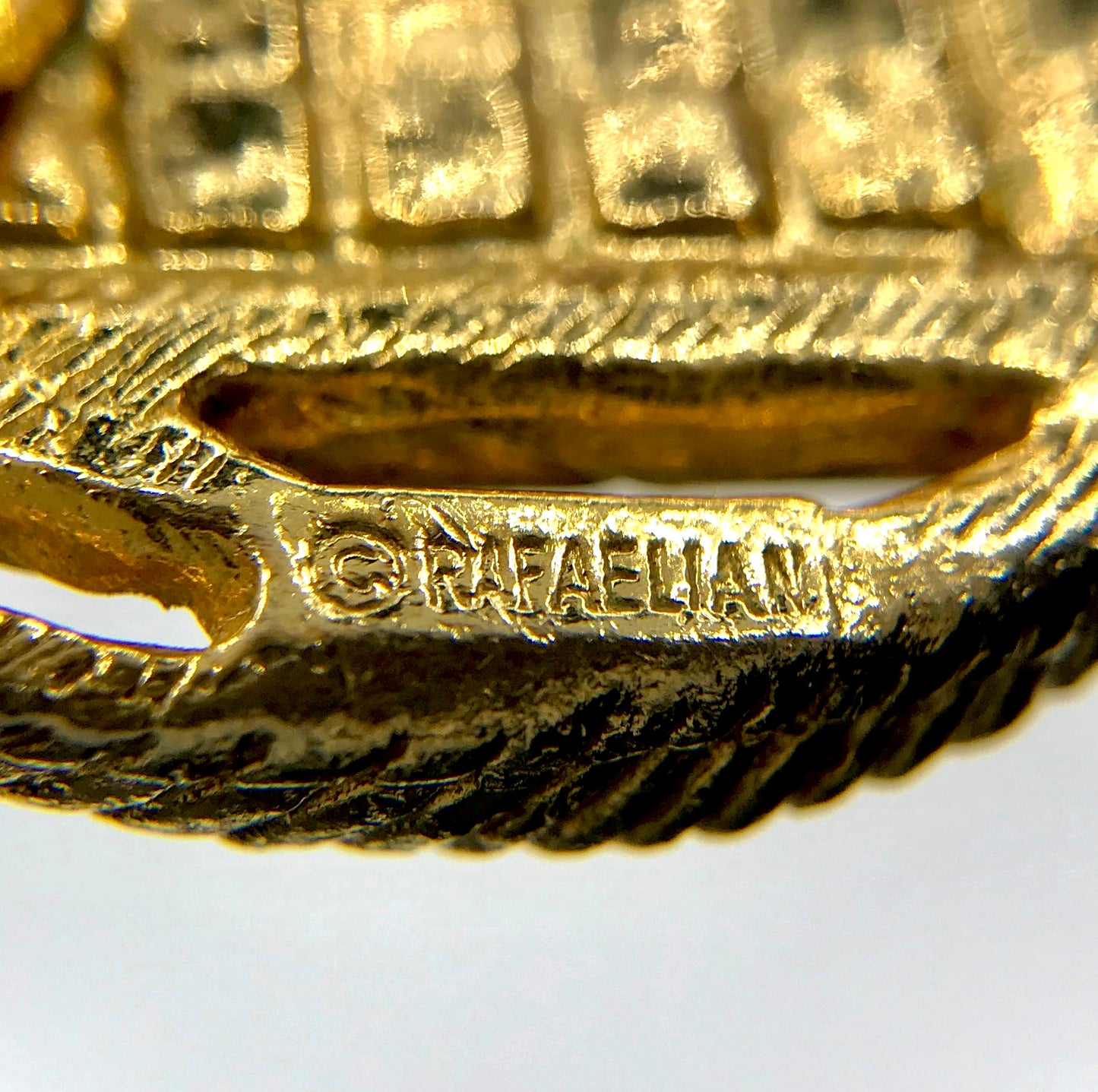 Vintage Rafaelian American Flag Brooch