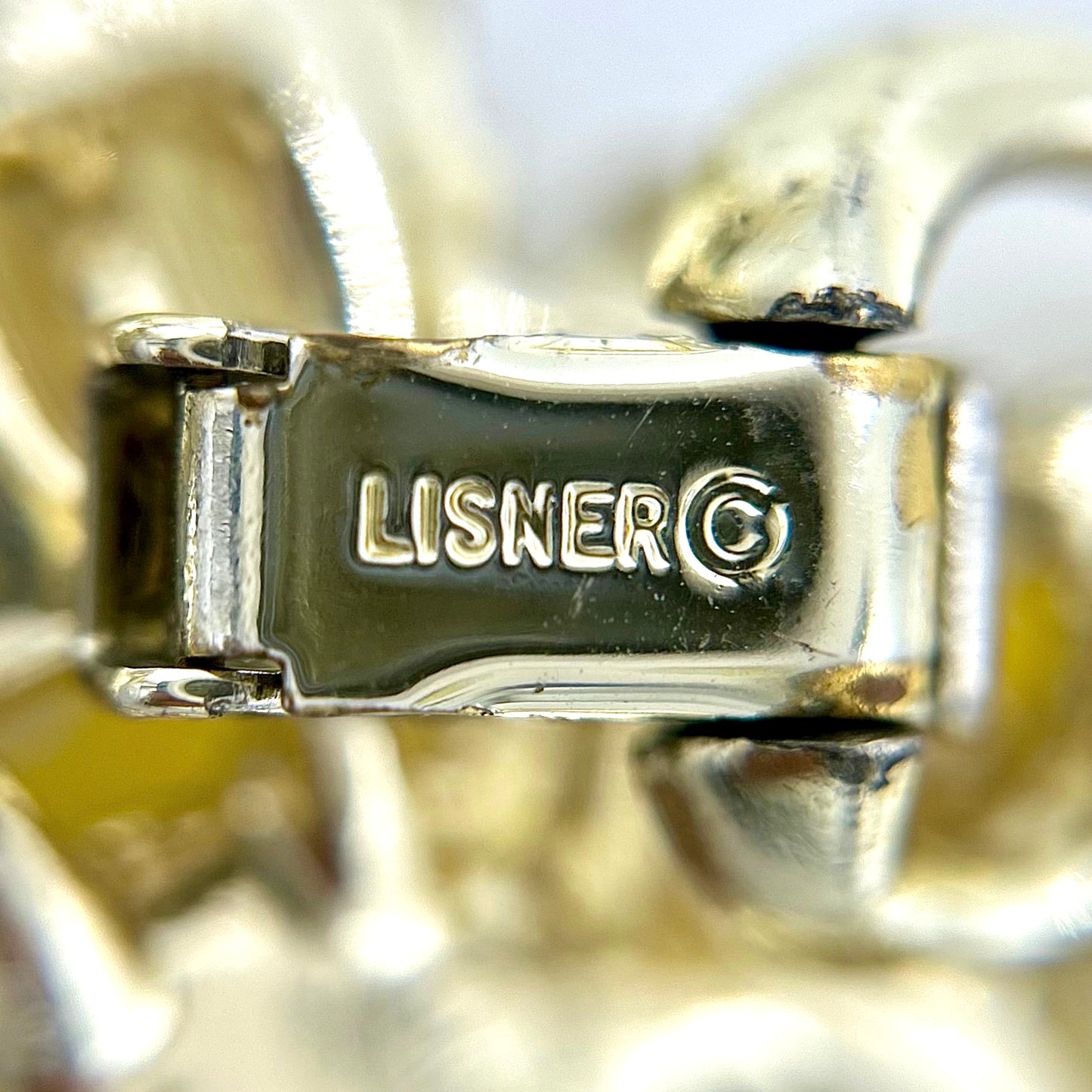 Vintage Lisner Yellow Leaf Full Parure