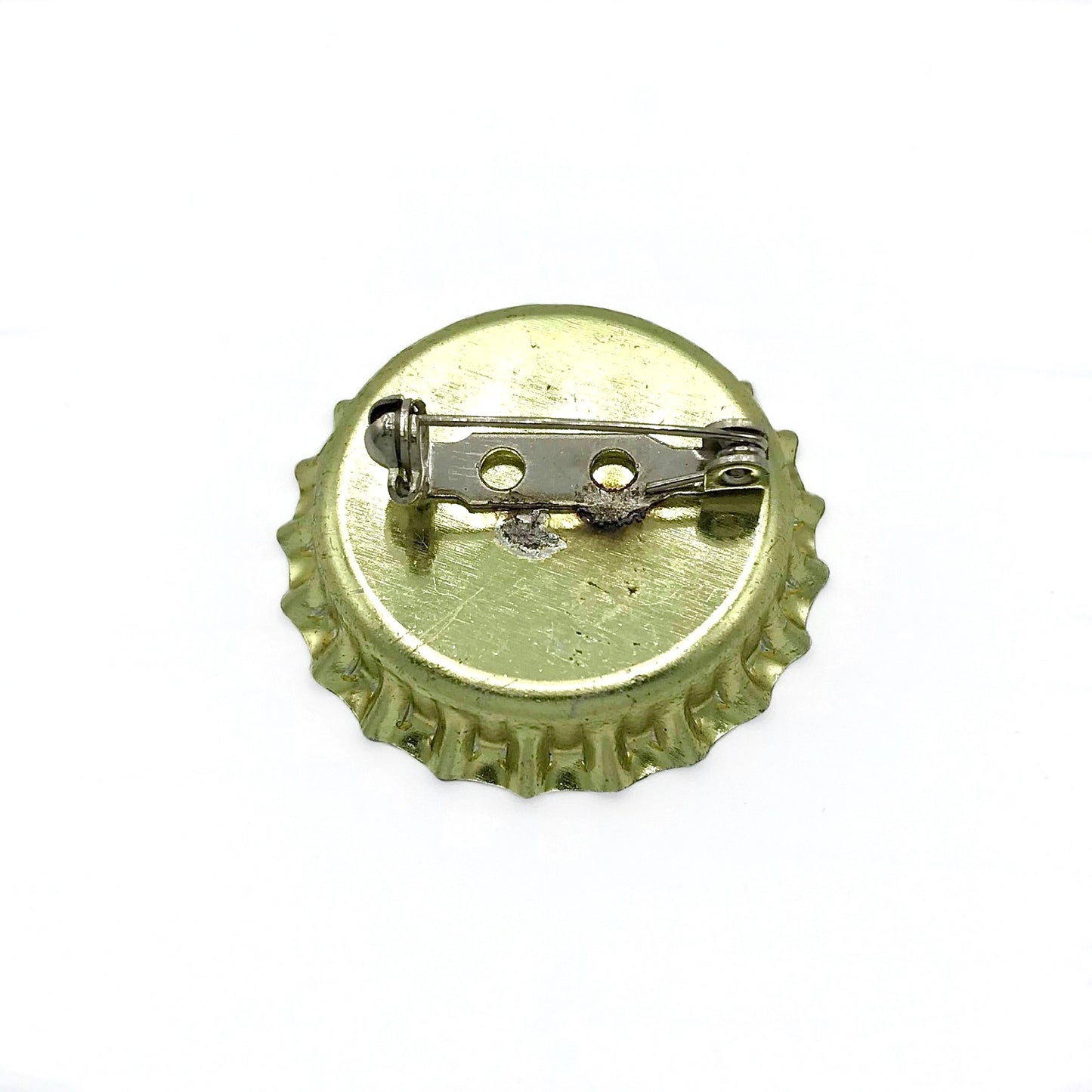 Vintage Patriotic Bottle Cap Portrait Brooch