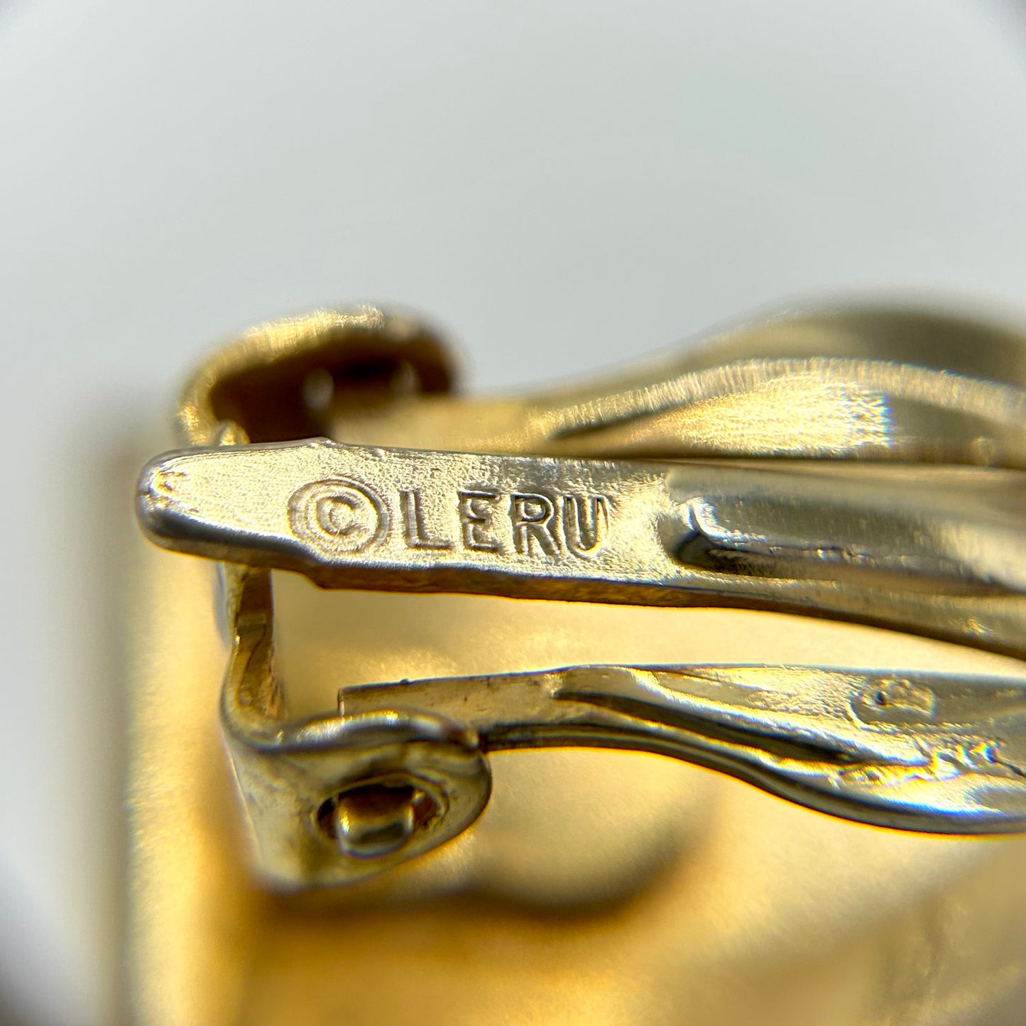 Vintage Leru Pink and Pearl Earrings