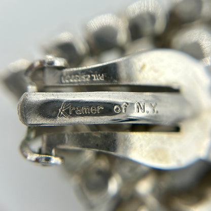 Vintage Kramer Clear Rhinestone Full Parure