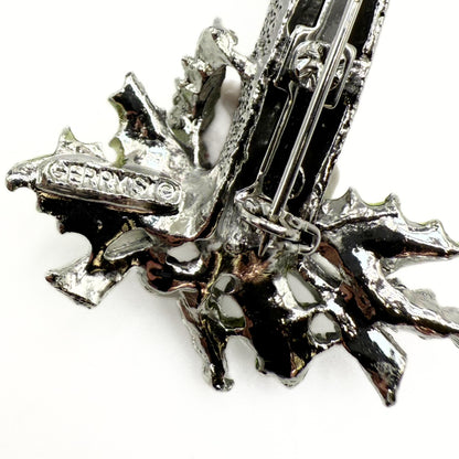 Vintage Gerry’s Silver Candle with Holly Brooch