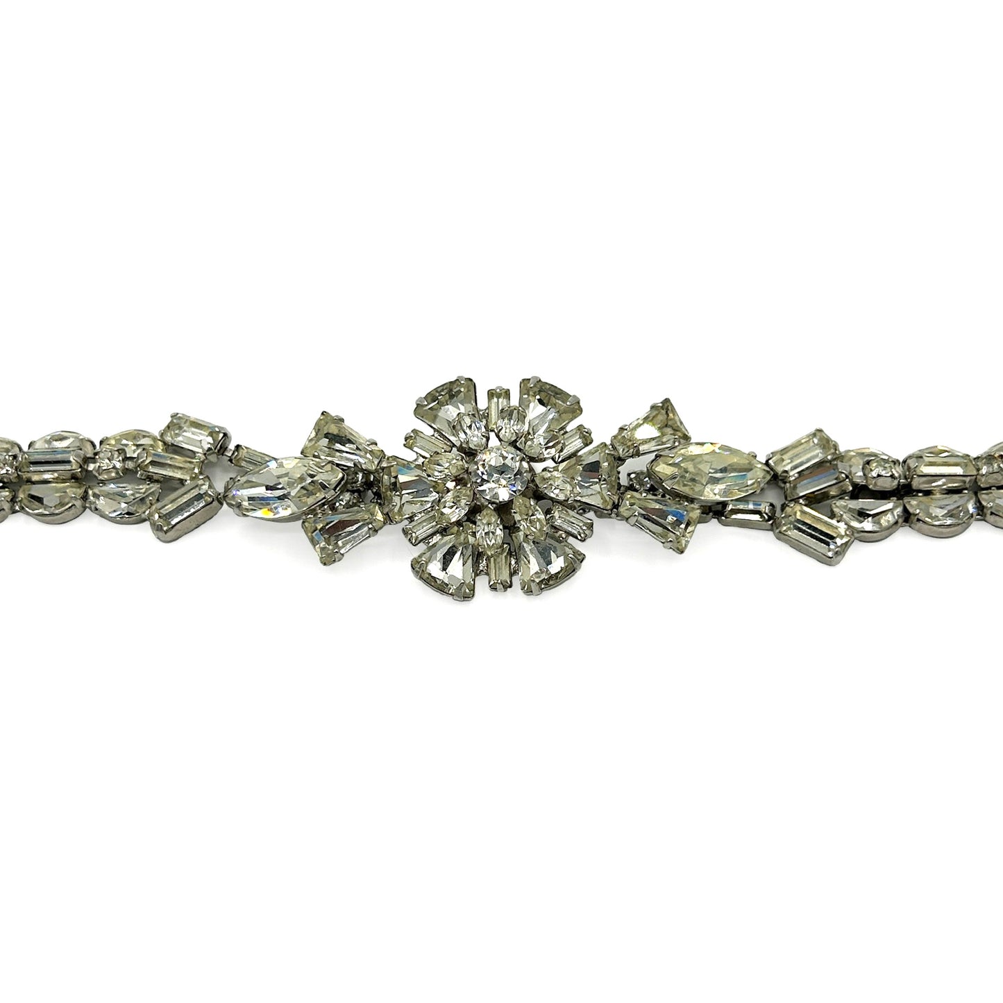 Volupte Rhinestone Flower Bracelet