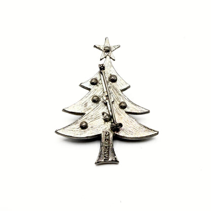 Vintage Tancer II Green Enamel Christmas Tree Brooch