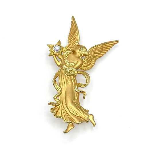 Vintage JJ Angel Brooch