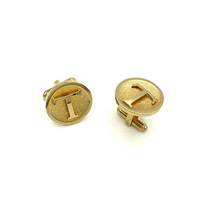 Vintage Shields Fifth Avenue "T" Cufflinks