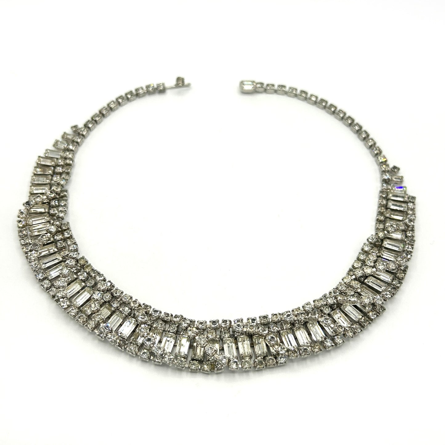 Vintage Kramer Clear Rhinestone Full Parure