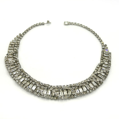 Vintage Kramer Clear Rhinestone Full Parure