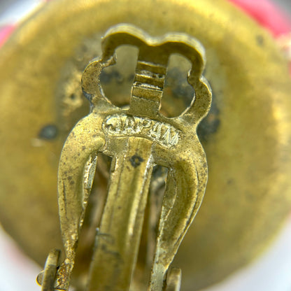 Vintage Japan Magenta 3 Strand Demi Parure