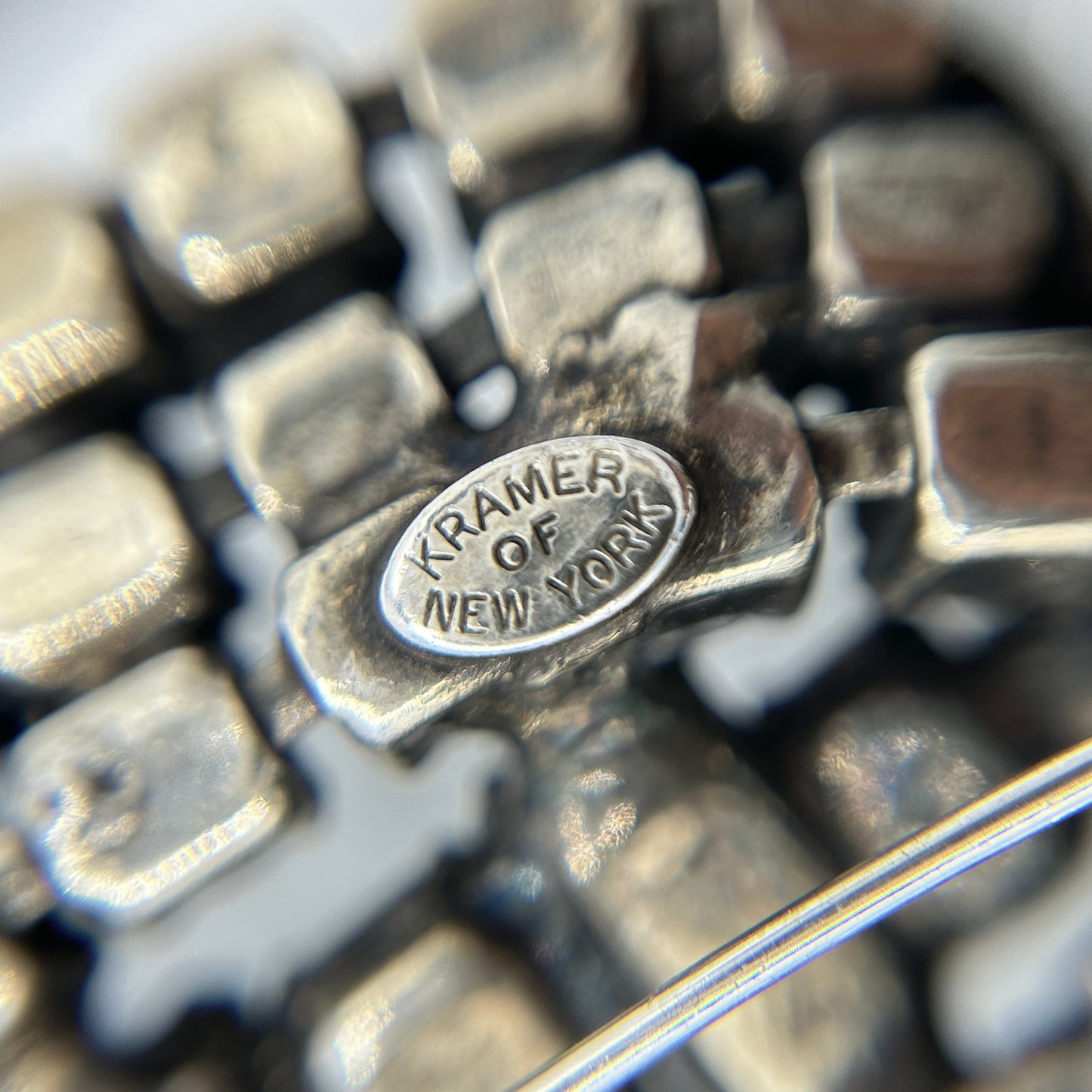 Vintage Kramer Black Rhinestone Demi Parure