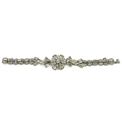 Volupte Rhinestone Flower Bracelet