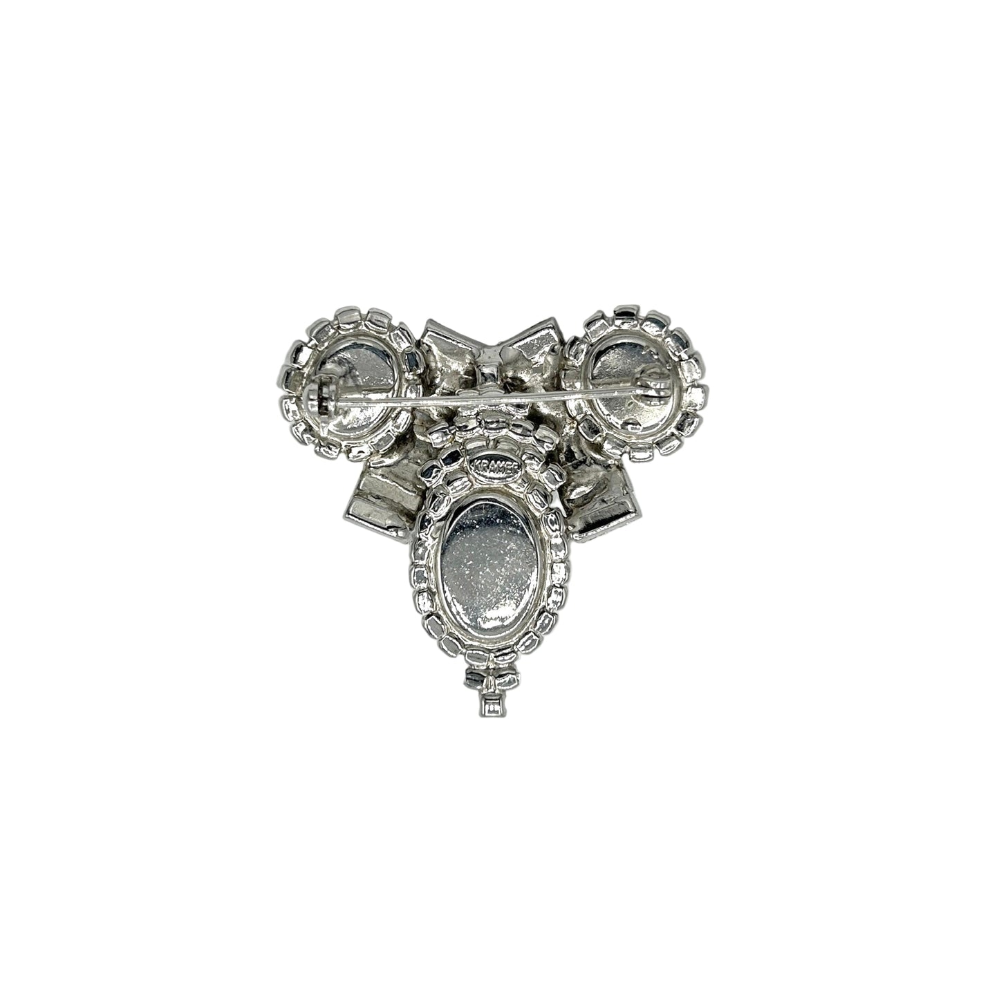 Vintage Kramer Sapphire Blue Rhinestone Demi Parure