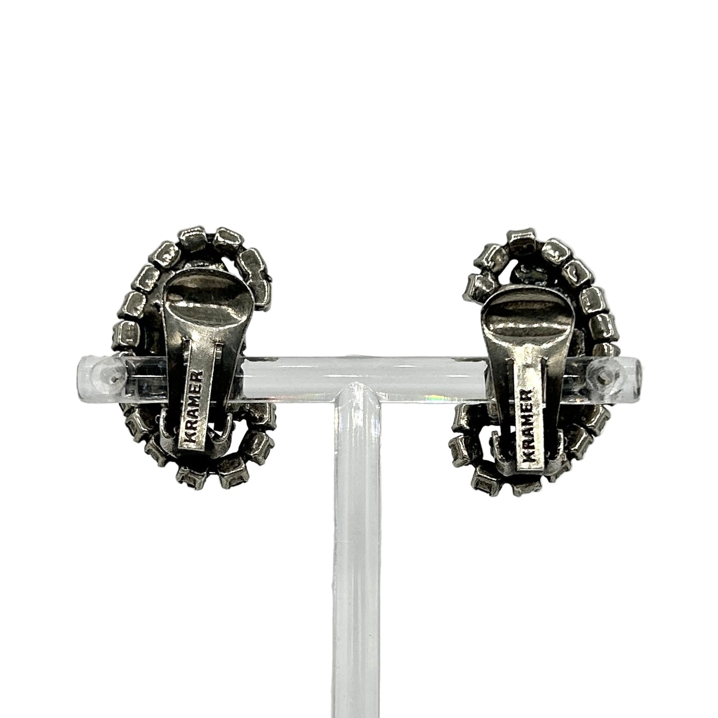 Vintage Kramer Black Rhinestone Demi Parure