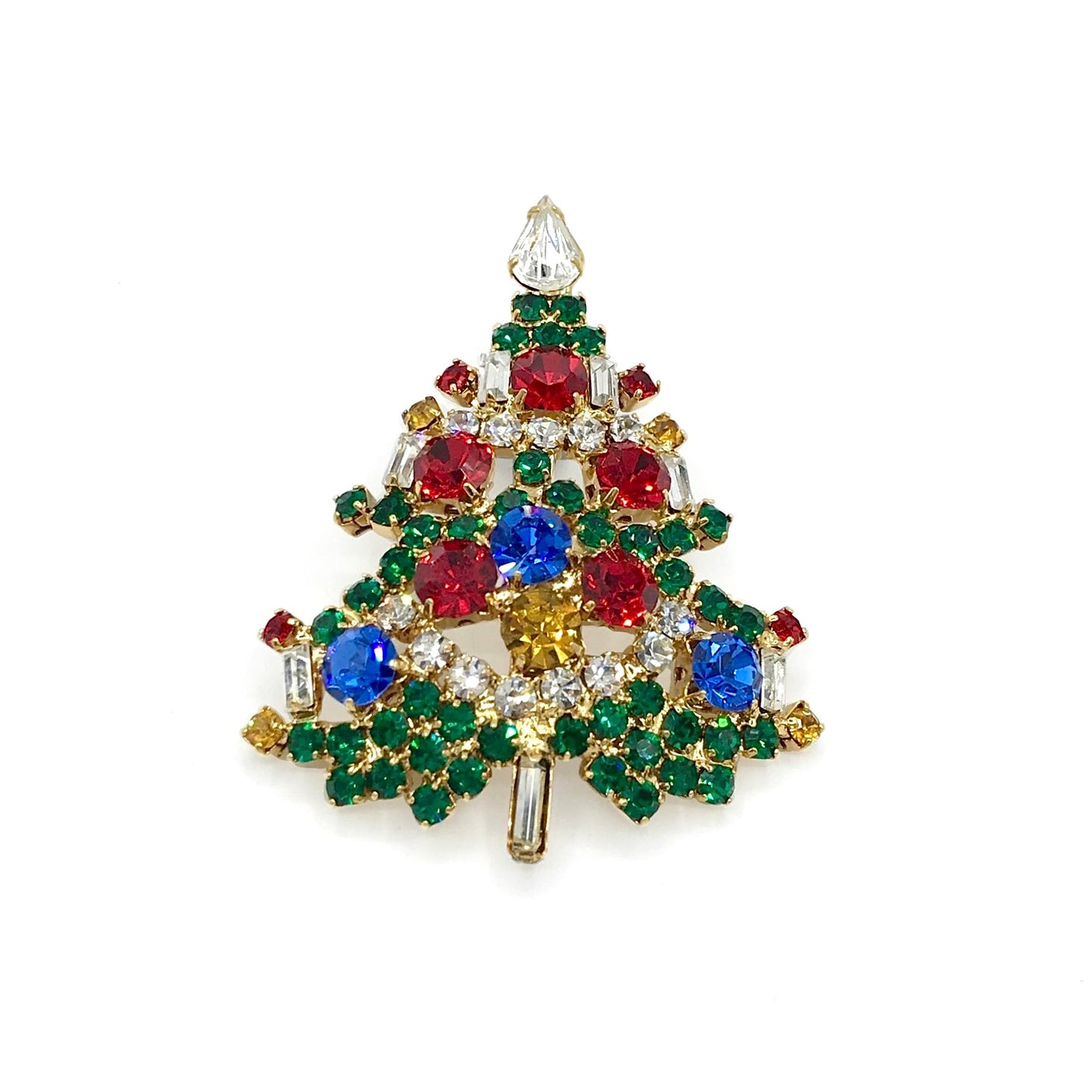 Vintage OTC Christmas Tree Brooch