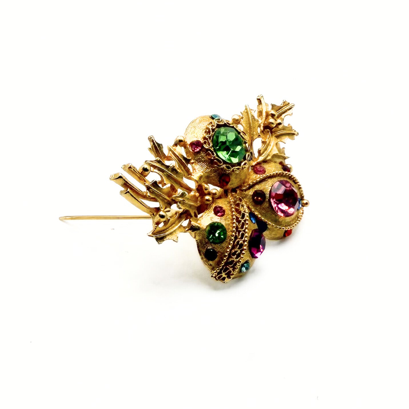 Vintage Golden Ornaments Brooch
