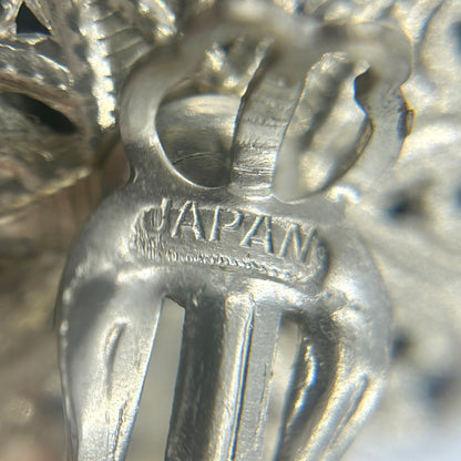 Vintage Japan Black Pearls Demi Parure