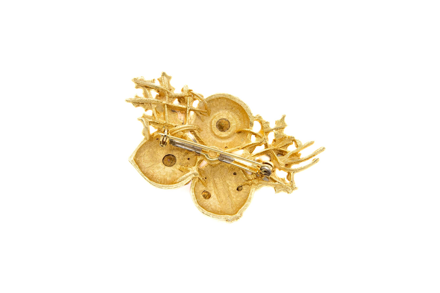 Vintage Golden Ornaments Brooch