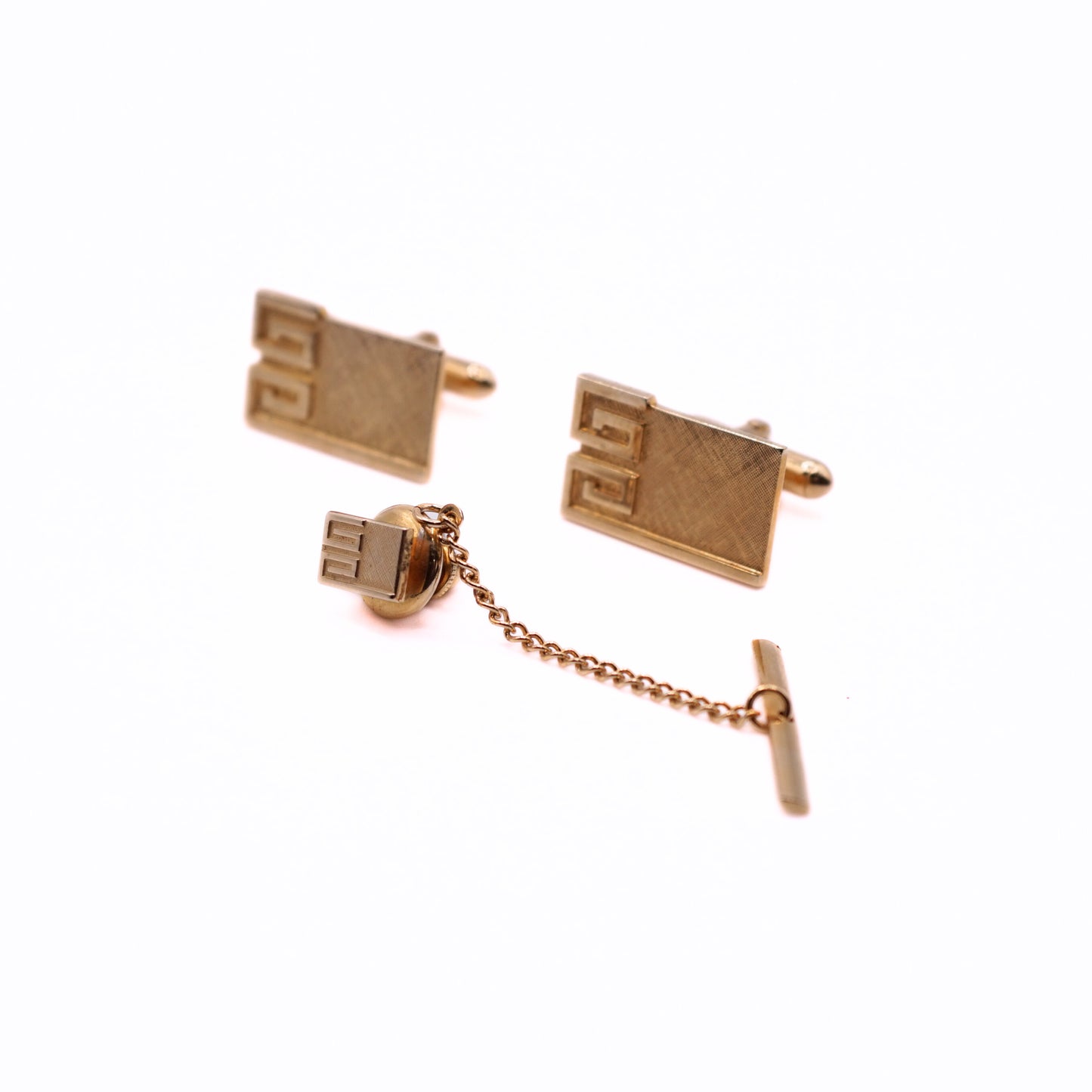 Vintage Gold-Tone Swank Cufflinks & Tie Tack