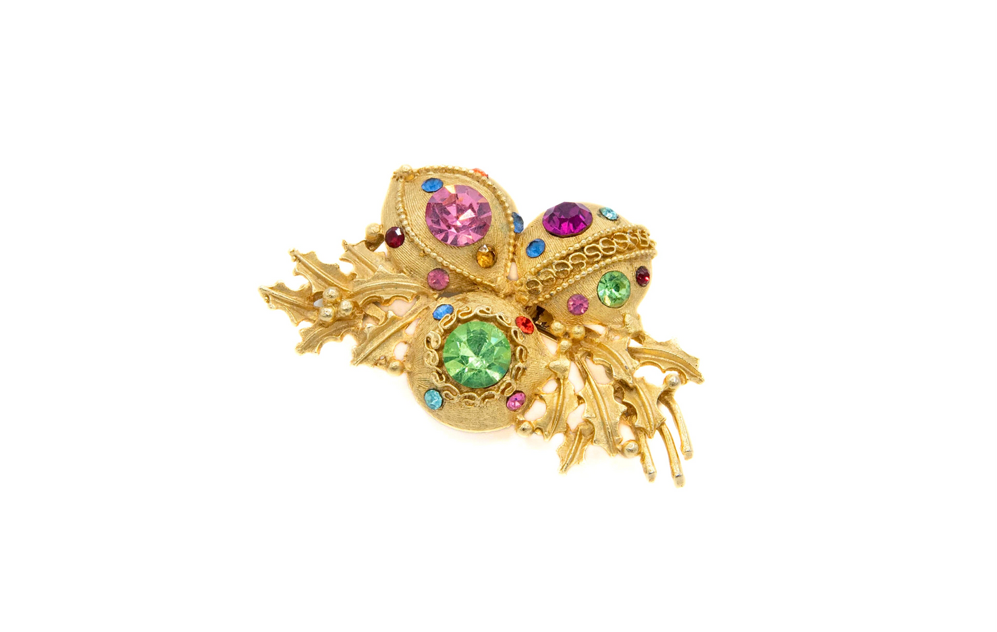 Vintage Golden Ornaments Brooch