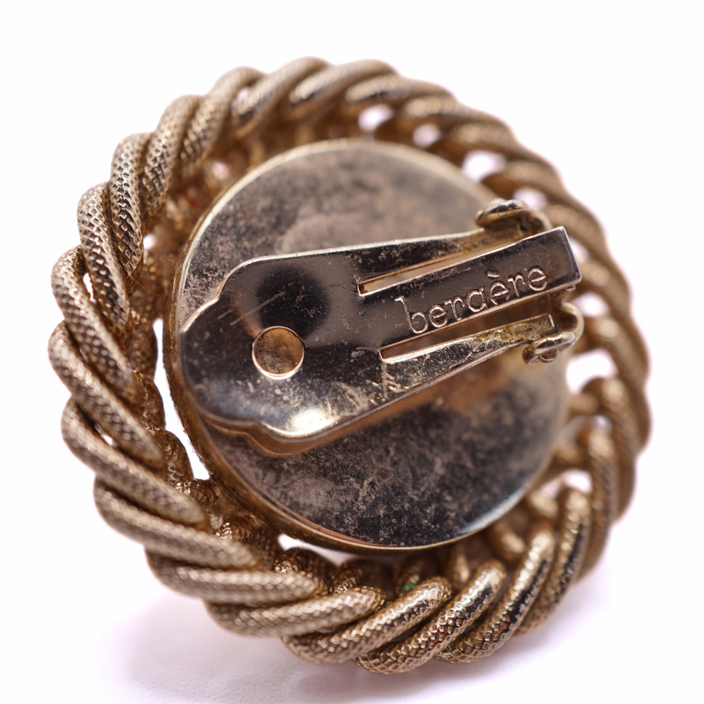 Vintage Signed Bergere Chunky Gold Toned Chain Parure