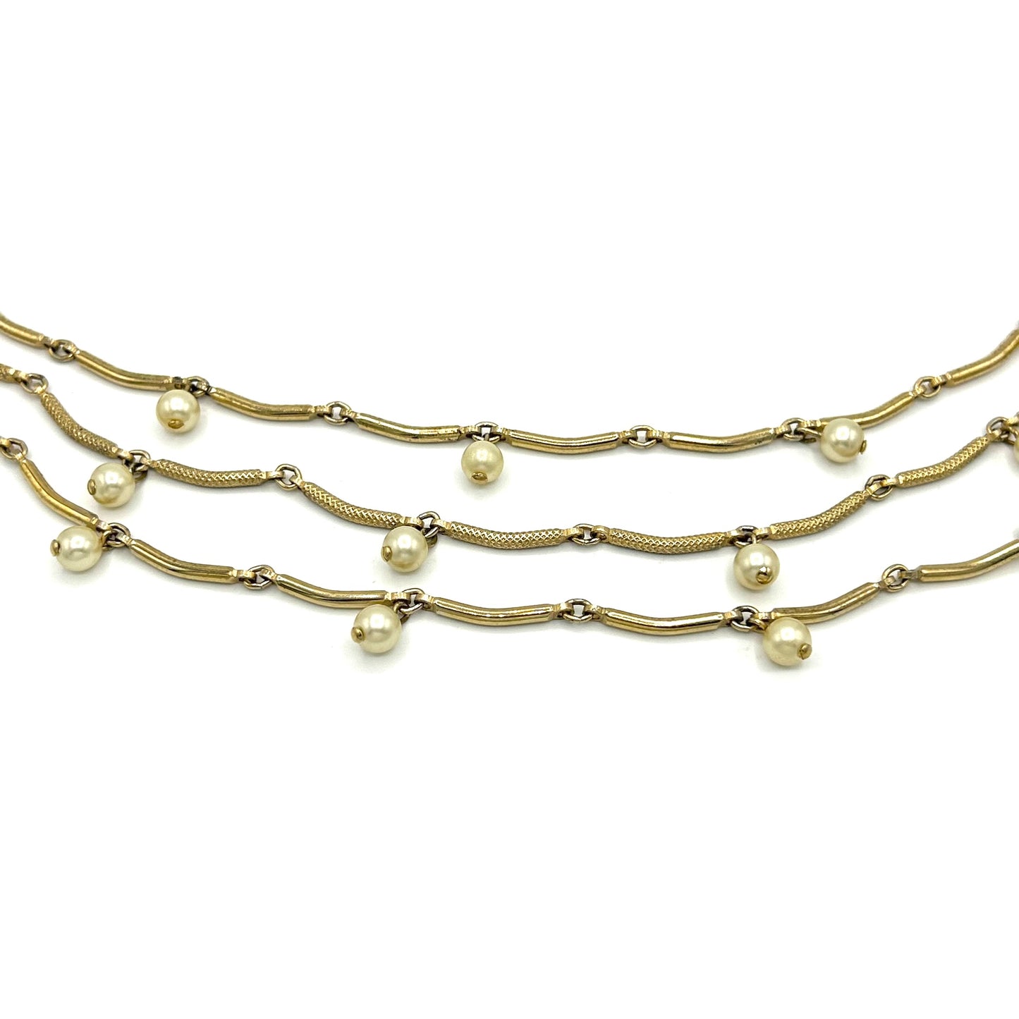 Vintage Leru Pearl and Gold Demi Parure