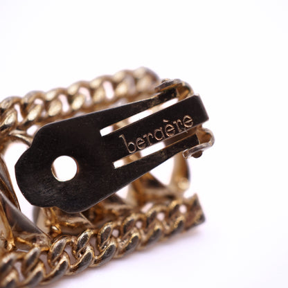 Vintage Signed Bergere Gold Toned Chain Parure