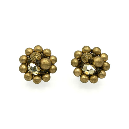 Vintage Japan Gold Beads & Chain Demi Parure