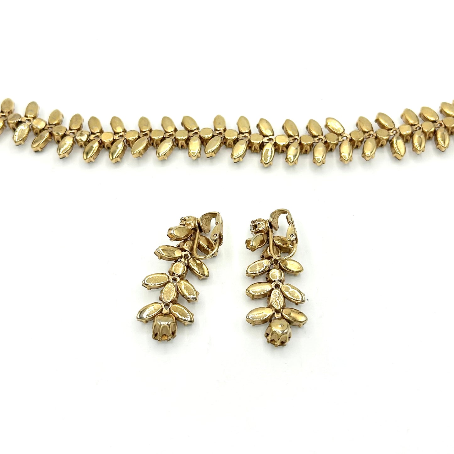 Vintage Kramer of New York Rhinestone Demi Parure