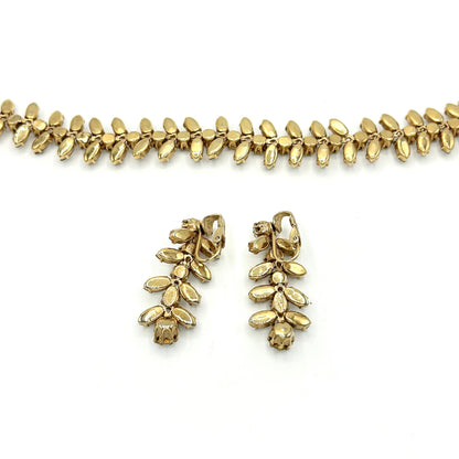 Vintage Kramer of New York Rhinestone Demi Parure