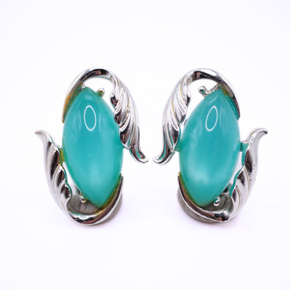 Vintage Signed Charel Jade Lucite Parure