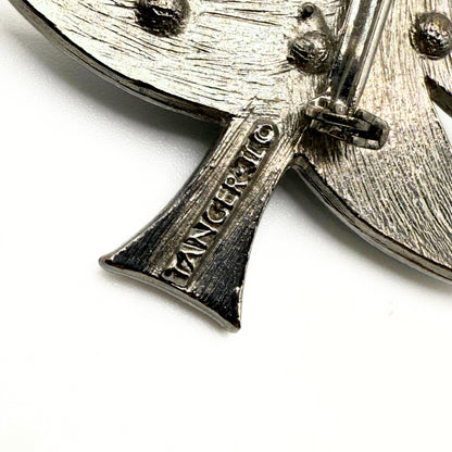 Vintage Tancer II Green Enamel Christmas Tree Brooch