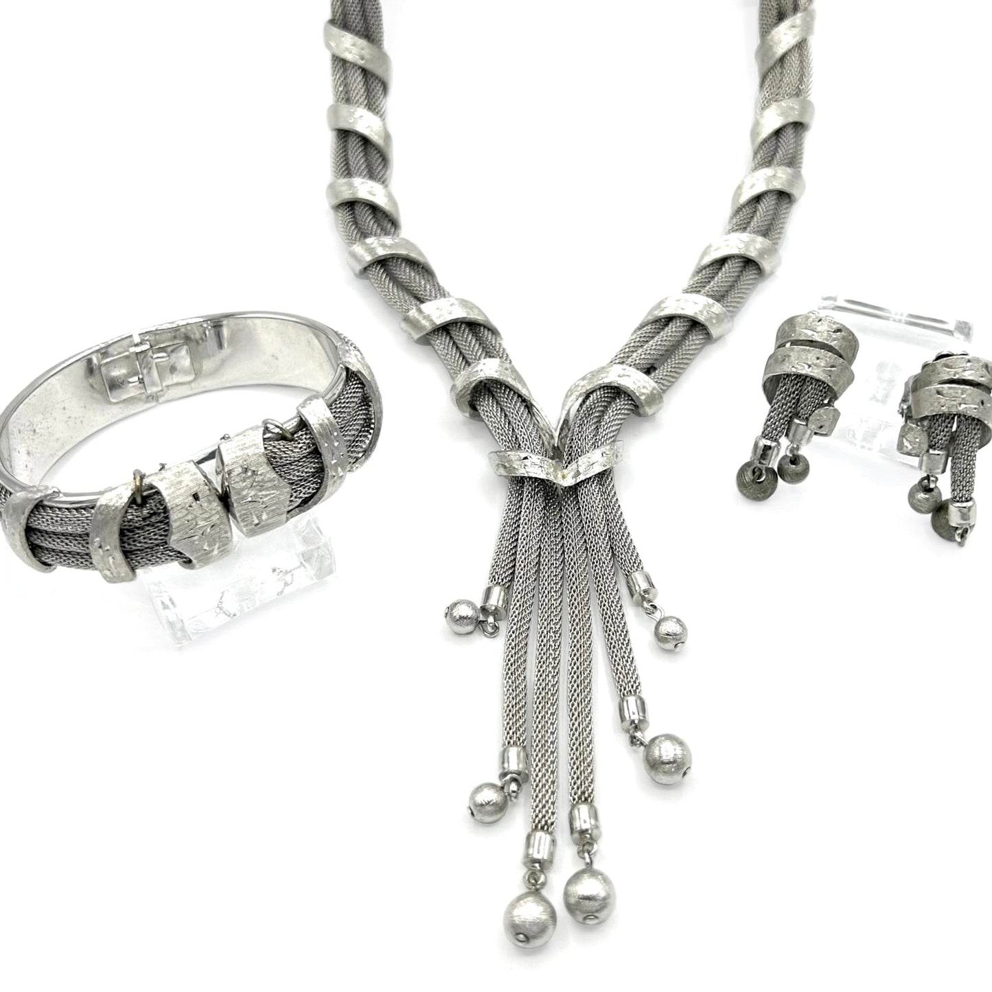 Vintage Kramer Silver Full Parure