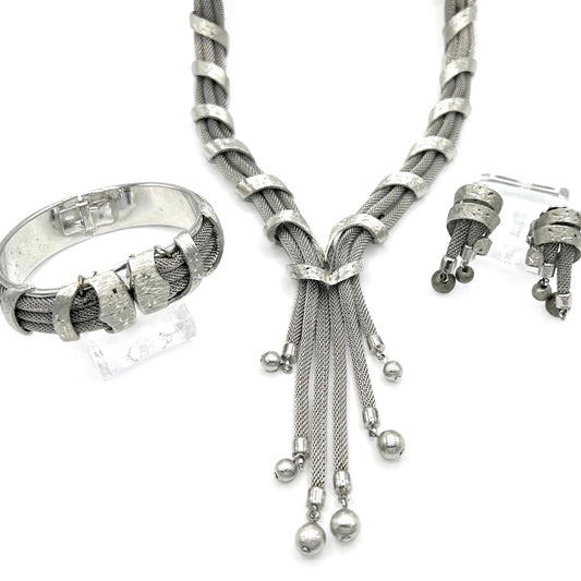 Vintage Kramer Silver Full Parure