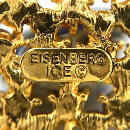 Vintage Eisenberg Ice Rhinestone Christmas Tree Brooch