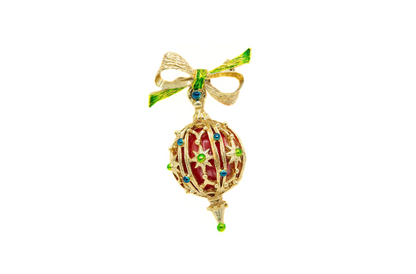 Vintage Christmas Ornament Brooch