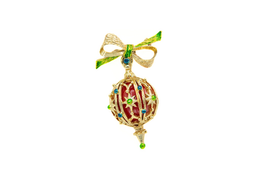 Vintage Christmas Ornament Brooch