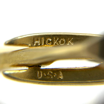 Vintage Hickok U.S.A. Gold Tie Clip