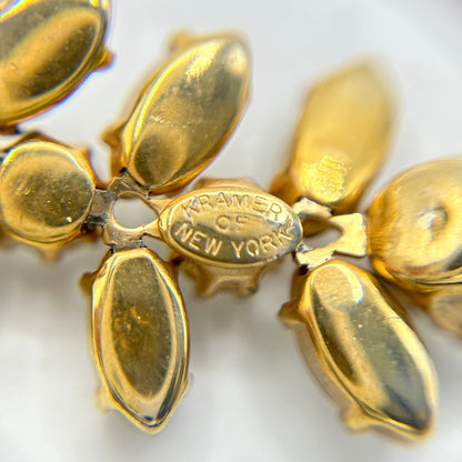 Vintage Kramer of New York Rhinestone Demi Parure