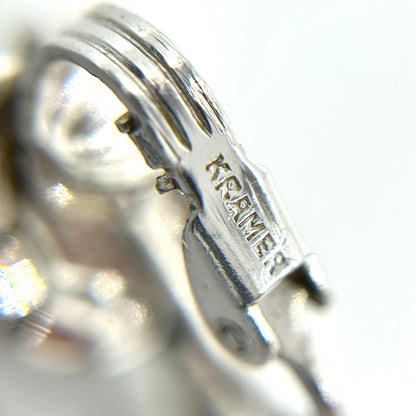 Vintage Kramer Sapphire Blue Rhinestone Demi Parure