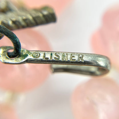 Vintage Lisner Pink Pearl Demi Parure