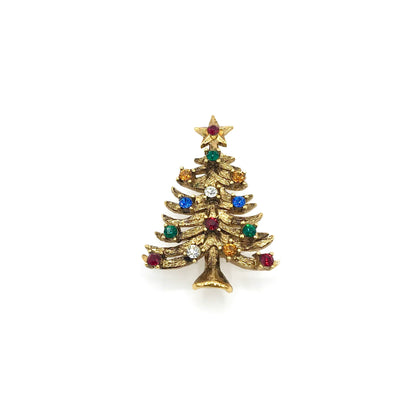 Vintage Eisenberg Ice Christmas Tree Brooch