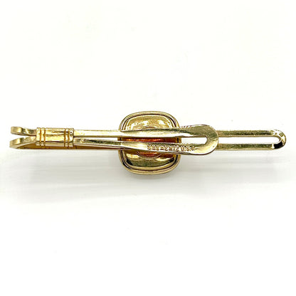 Vintage Krementz U.S.A. Red & Gold Tie Clip