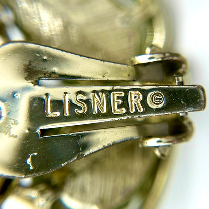 Vintage Lisner Green Leaf Full Parure