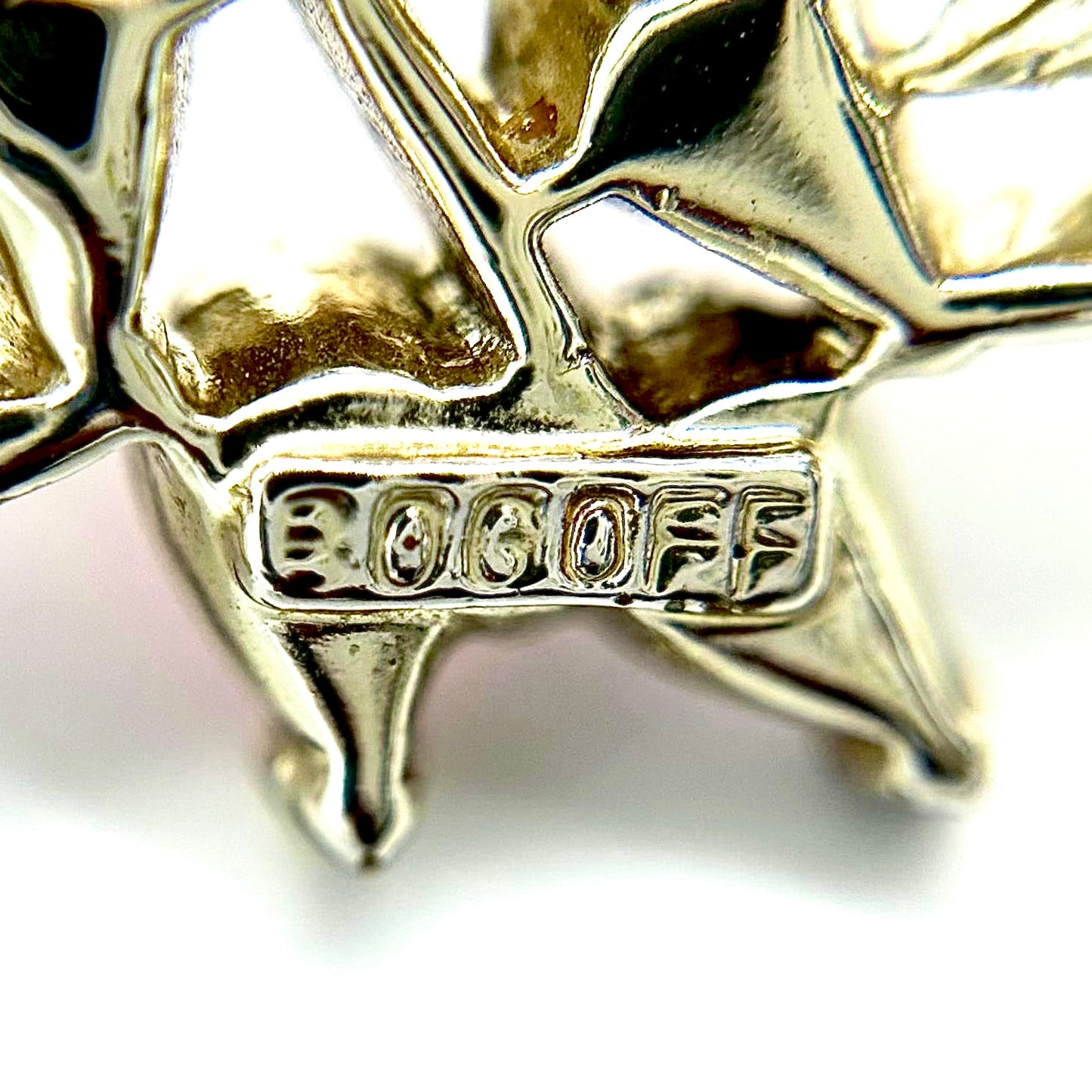 Bogoff Gold and Pink Floral Bracelet