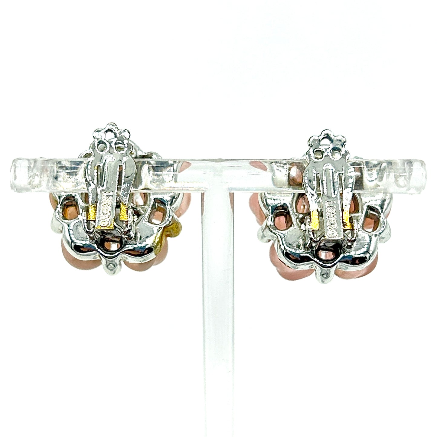 Vintage Lisner Pink Pearl Demi Parure