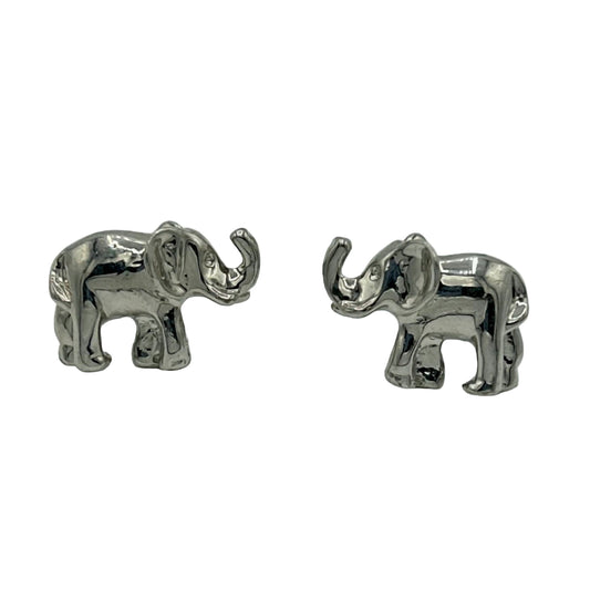 Vintage Silver Elephant Cufflinks