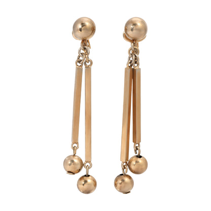 Vintage Bergere Gold Art Deco Earrings