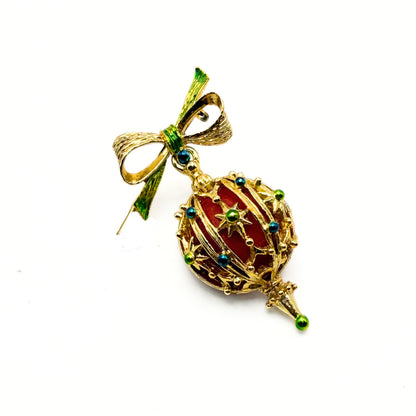 Vintage Christmas Ornament Brooch